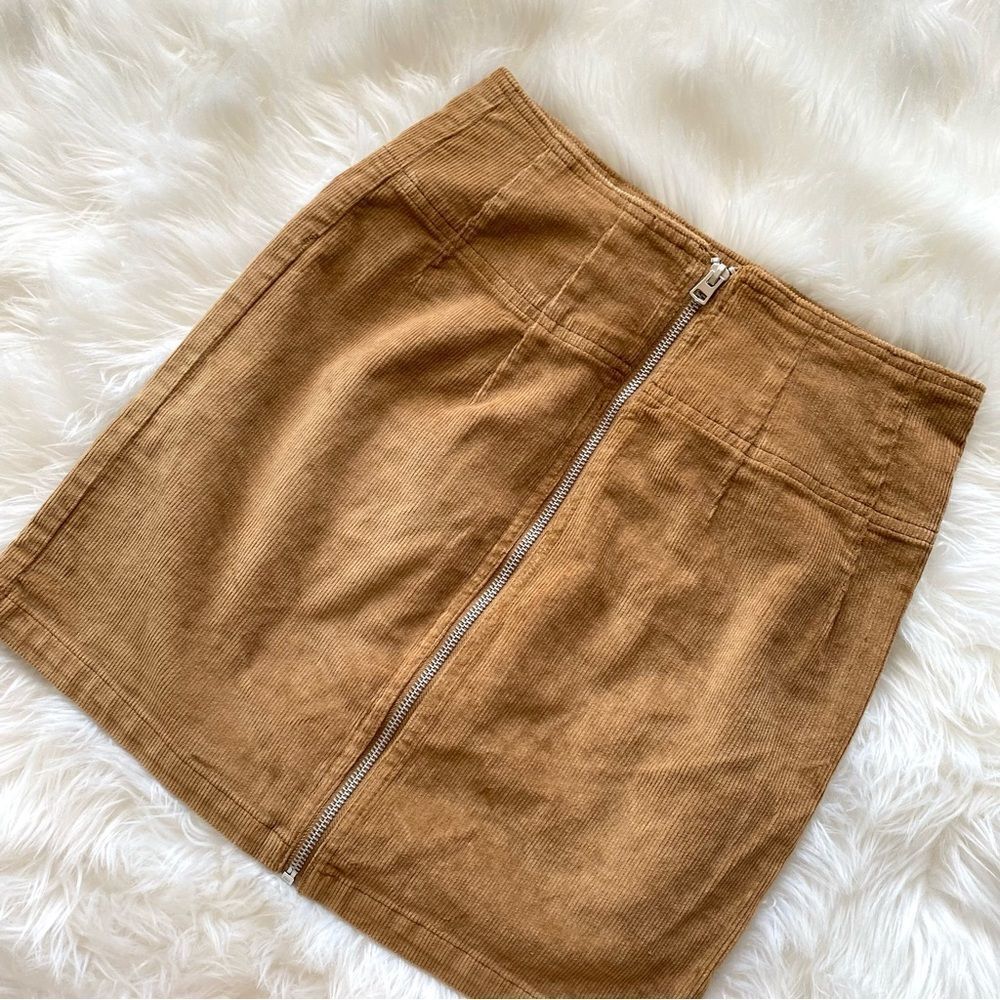Wild Fable Corduroy Zip Front Mini Skirt